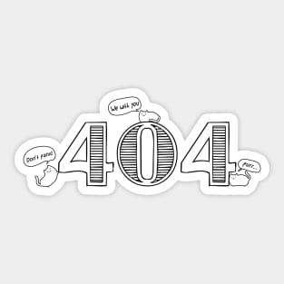 404 page Sticker